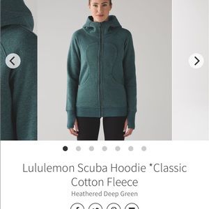 Lululemon scuba heathered green sweatshirt 6